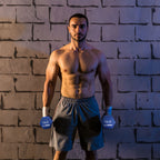 5, 10, and 15 Lb Neoprene Dumbbell Free Hand Weight Set & Rack